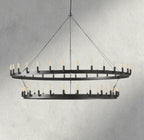 Camino Vintage Filament Two-Tier Chandelier 38", 50", 63", 71"-chandelier-Manorlights