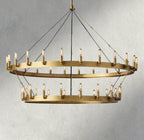Camino Vintage Filament Two-Tier Chandelier 38", 50", 63", 71"-chandelier-Manorlights