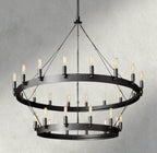 Camino Vintage Filament Two-Tier Chandelier 38", 50", 63", 71"-chandelier-Manorlights