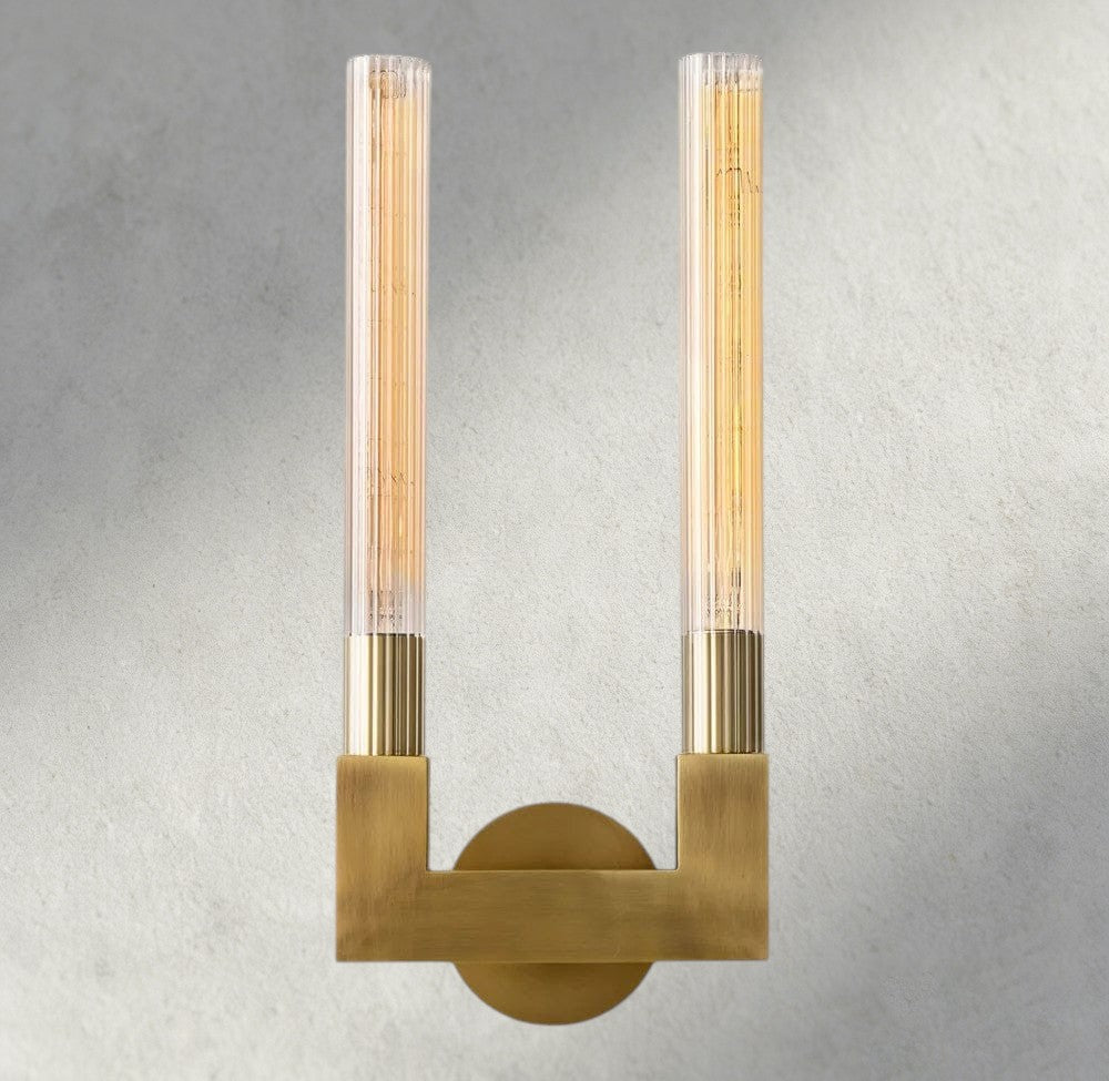 Cannele Double Sconce-wall sconce-Manorlights