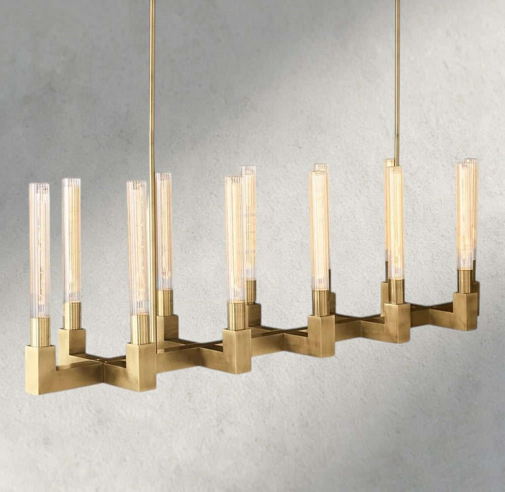 Cannele Linear Chandelier 55", 67"-chandelier-Manorlights