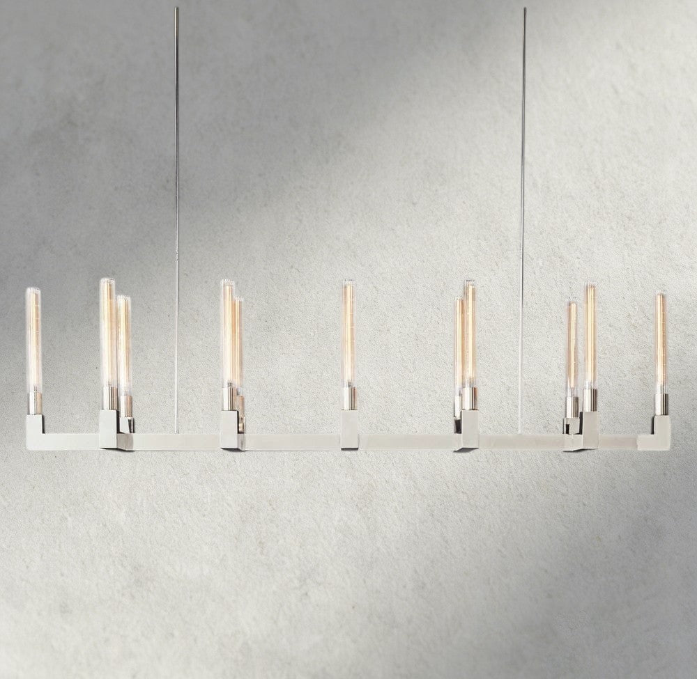 Cannele Linear Chandelier 55", 67"-chandelier-Manorlights