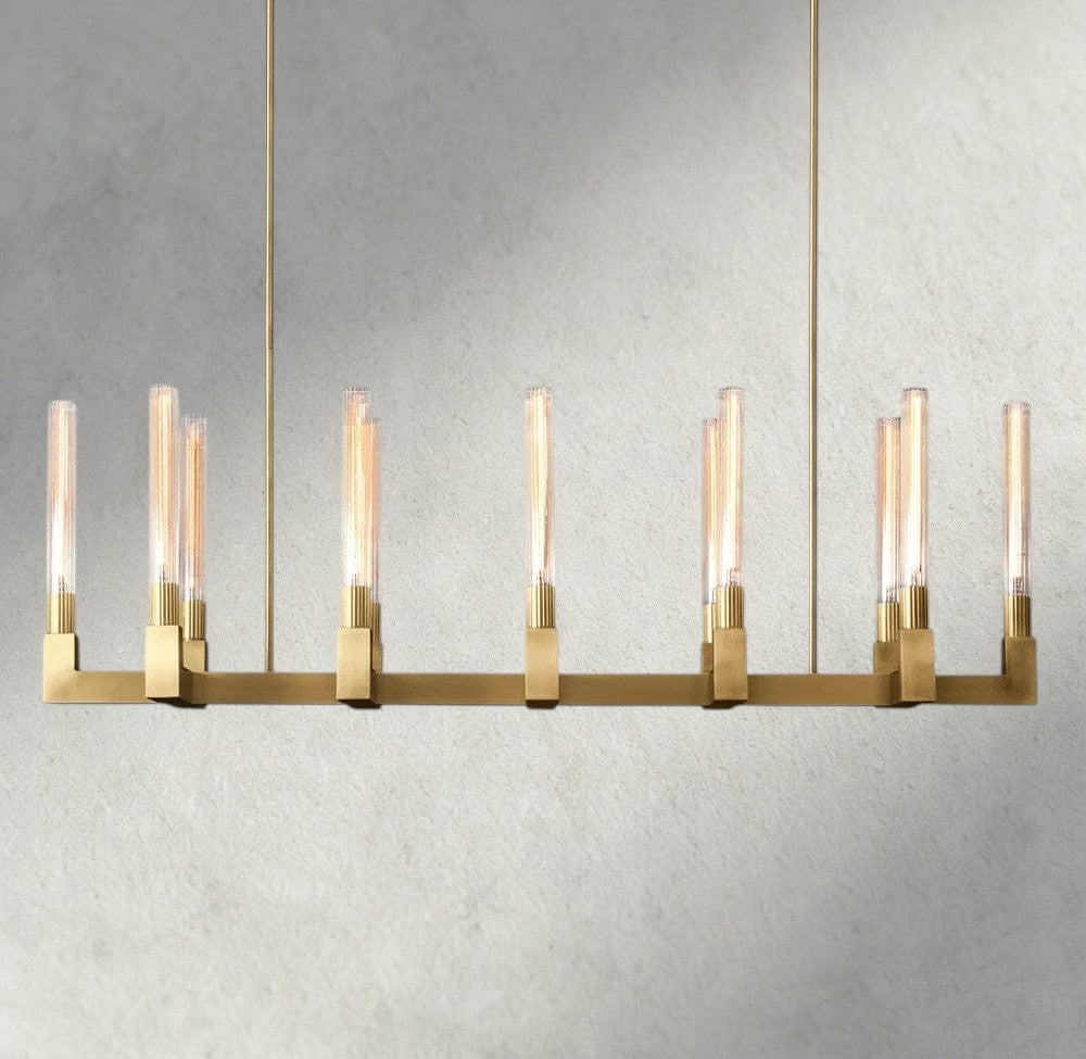 Cannele Linear Chandelier 55", 67"-chandelier-Manorlights