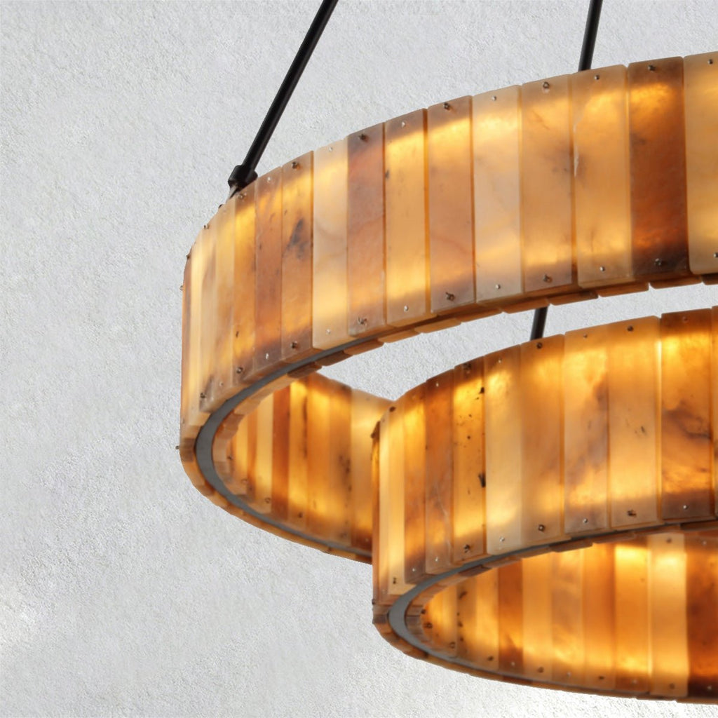 Carey Eterna Alabaster Round Chandelier - 29"Manorlights