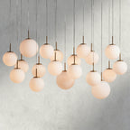 65" / Matte Opal Casen Linear Chandelier 55", 65"