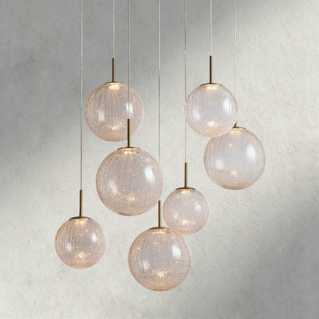 34" / CRACKLE Casen Round Chandelier 20", 28", 34", 43"