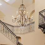 Caspian Vintage Candle Art Brass Chandelier For Living Room-chandeliers for dining room,chandeliers for stairways,chandeliers for foyer,chandeliers for bedrooms,chandeliers for kitchen,chandeliers for living room-Manorlights-Manorlights