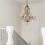 Caspian Vintage Candle Art Brass Chandelier For Living Room-chandeliers for dining room,chandeliers for stairways,chandeliers for foyer,chandeliers for bedrooms,chandeliers for kitchen,chandeliers for living room-Manorlights-Manorlights