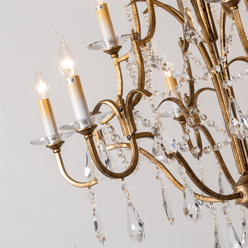 Caspian Vintage Candle Art Brass Chandelier For Living Room-chandeliers for dining room,chandeliers for stairways,chandeliers for foyer,chandeliers for bedrooms,chandeliers for kitchen,chandeliers for living room-Manorlights-Manorlights