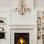 Caspian Vintage Candle Art Brass Chandelier For Living Room-chandeliers for dining room,chandeliers for stairways,chandeliers for foyer,chandeliers for bedrooms,chandeliers for kitchen,chandeliers for living room-Manorlights-Manorlights
