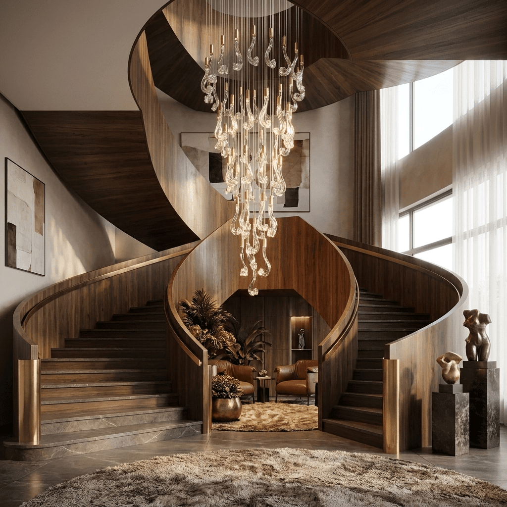 Celestia LED Glass Rain Chandelier - L 59.1″ × W 19.7″ × H 47.2″Gold & ClearWarm LightBlushlighting