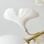Ceramic Ginkgo Glass Ceiling Lamp - 7+6 Heads 39.4"X H 11.8"Manorlights