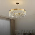 Zara Gold Crystal Chandelier for Living Room & Dining Room-Crystal Chandelier-Manorlights