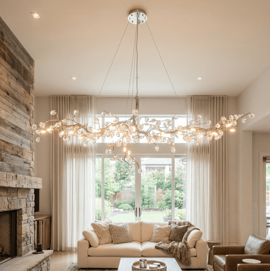 Cherry Blossom Branch Tree Chandelier-Manorlights
