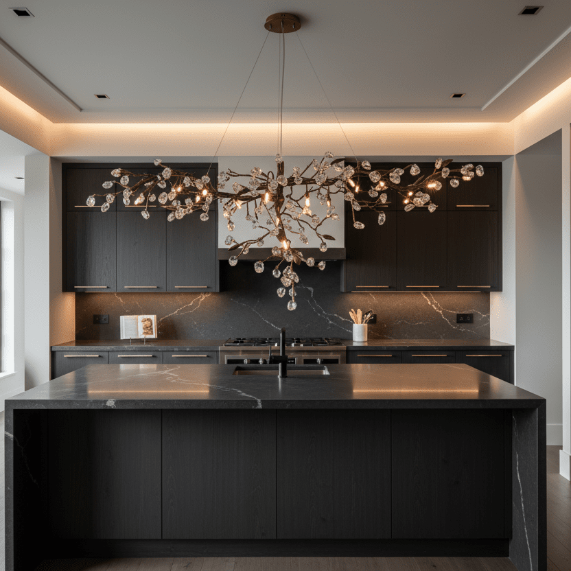 Cherry Blossom Branch Tree Chandelier-Manorlights