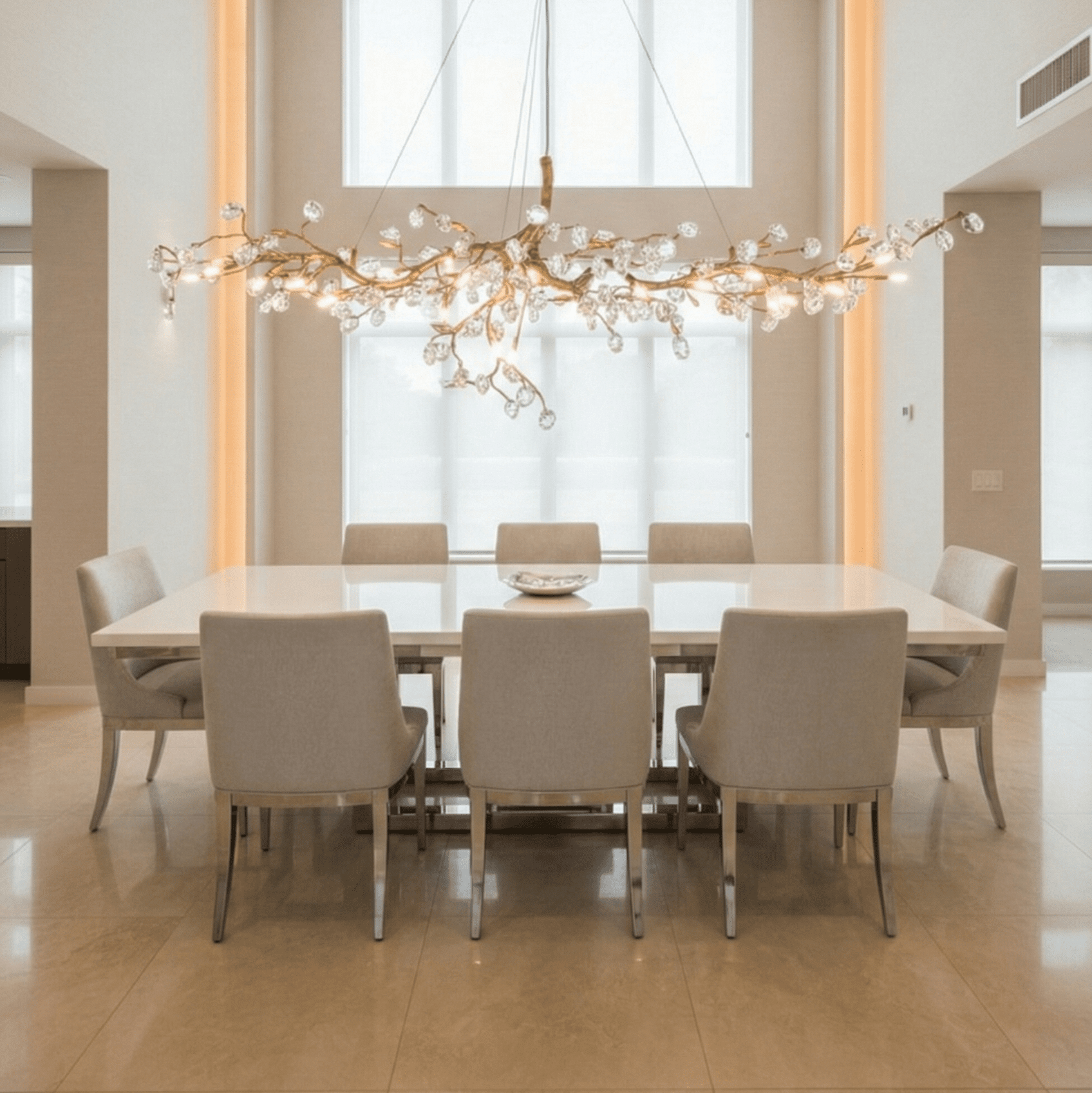 Cherry Blossom Branch Tree Chandelier-Manorlights