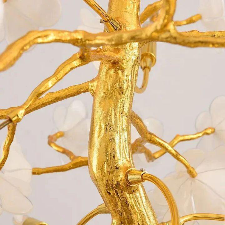 Cherry Dining Room Branch Chandelier-Manorlights