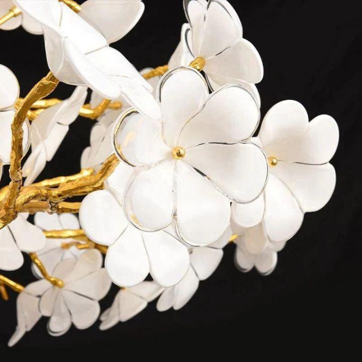 Cherry Dining Room Branch Chandelier-Manorlights