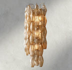 CHIARA CLEAR/ SMOKE GLASS GRAND SCONCE 30"-wall sconce-Manorlights