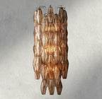 CHIARA CLEAR/ SMOKE GLASS GRAND SCONCE 30"-wall sconce-Manorlights