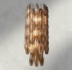 CHIARA CLEAR/ SMOKE GLASS GRAND SCONCE 30"-wall sconce-Manorlights