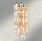 CHIARA CLEAR/ SMOKE GLASS GRAND SCONCE 30"-wall sconce-Manorlights