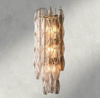 CHIARA CLEAR/ SMOKE GLASS GRAND SCONCE 30"-wall sconce-Manorlights