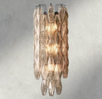 CHIARA CLEAR/ SMOKE GLASS GRAND SCONCE 30"-wall sconce-Manorlights