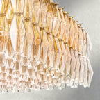 CHIARA CLEAR/ SMOKE GLASS RECTANGULAR CHANDELIER 54", 74"-chandelier-Manorlights