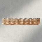 CHIARA CLEAR/ SMOKE GLASS RECTANGULAR CHANDELIER 54", 74"-chandelier-Manorlights