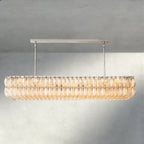 CHIARA CLEAR/ SMOKE GLASS RECTANGULAR CHANDELIER 54", 74"-chandelier-Manorlights