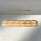 CHIARA CLEAR/ SMOKE GLASS RECTANGULAR CHANDELIER 54", 74"-chandelier-Manorlights