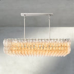 CHIARA CLEAR/ SMOKE GLASS RECTANGULAR CHANDELIER 54", 74"-chandelier-Manorlights