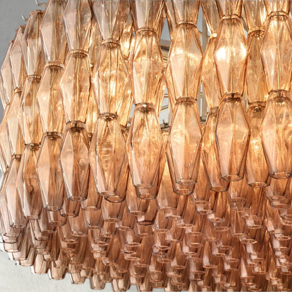 CHIARA CLEAR/ SMOKE GLASS ROUND CHANDELIER 37", 47", 62"-chandelier-Manorlights
