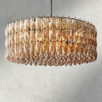 CHIARA CLEAR/ SMOKE GLASS ROUND CHANDELIER 37", 47", 62"-chandelier-Manorlights