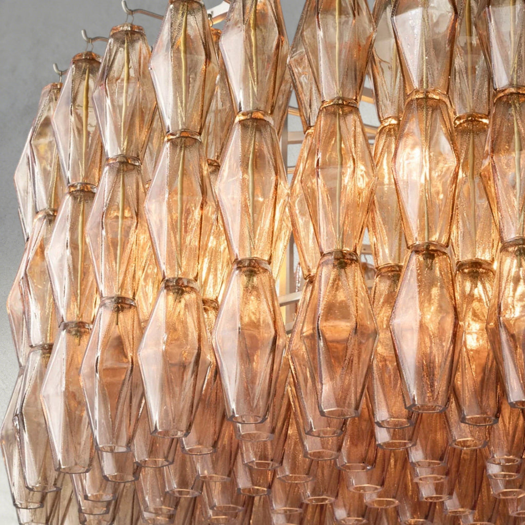 CHIARA CLEAR/ SMOKE GLASS ROUND CHANDELIER 37", 47", 62"-chandelier-Manorlights