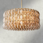 CHIARA CLEAR/ SMOKE GLASS ROUND CHANDELIER 37", 47", 62"-chandelier-Manorlights