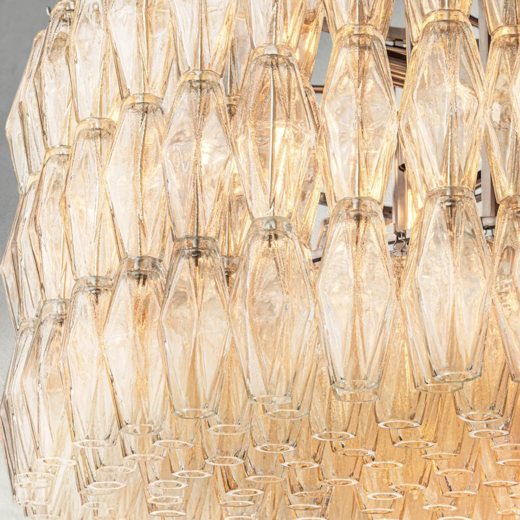 CHIARA CLEAR/ SMOKE GLASS ROUND CHANDELIER 37", 47", 62"-chandelier-Manorlights