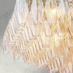 CHIARA CLEAR/ SMOKE GLASS TIERED RECTANGULAR CHANDELIER 54", 74"-chandelier-Manorlights