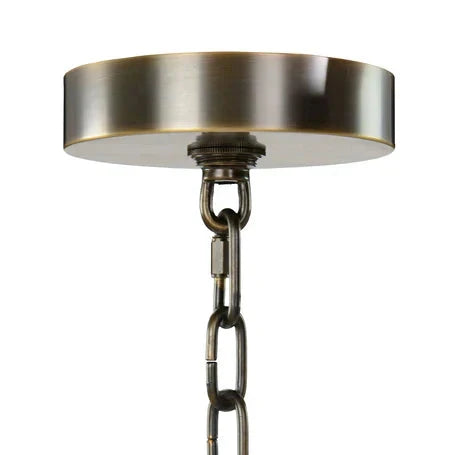 Churippu Branch Magnolia & Tulip Glass Bronze Vertical Twenty-One Light Chandelier by Manor Lights