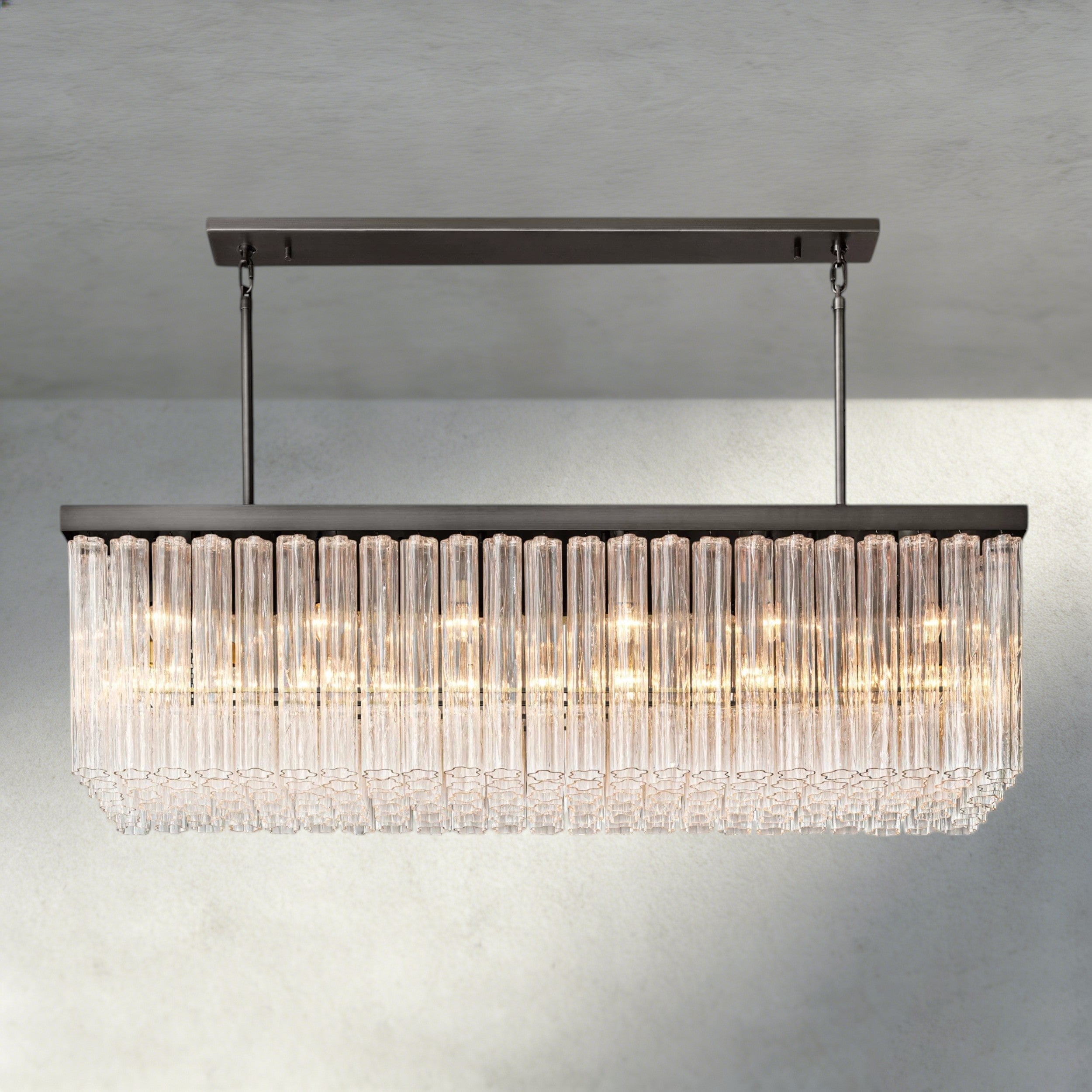 Cielo Rectangular Chandelier 54", 73"-chandelier-Manorlights