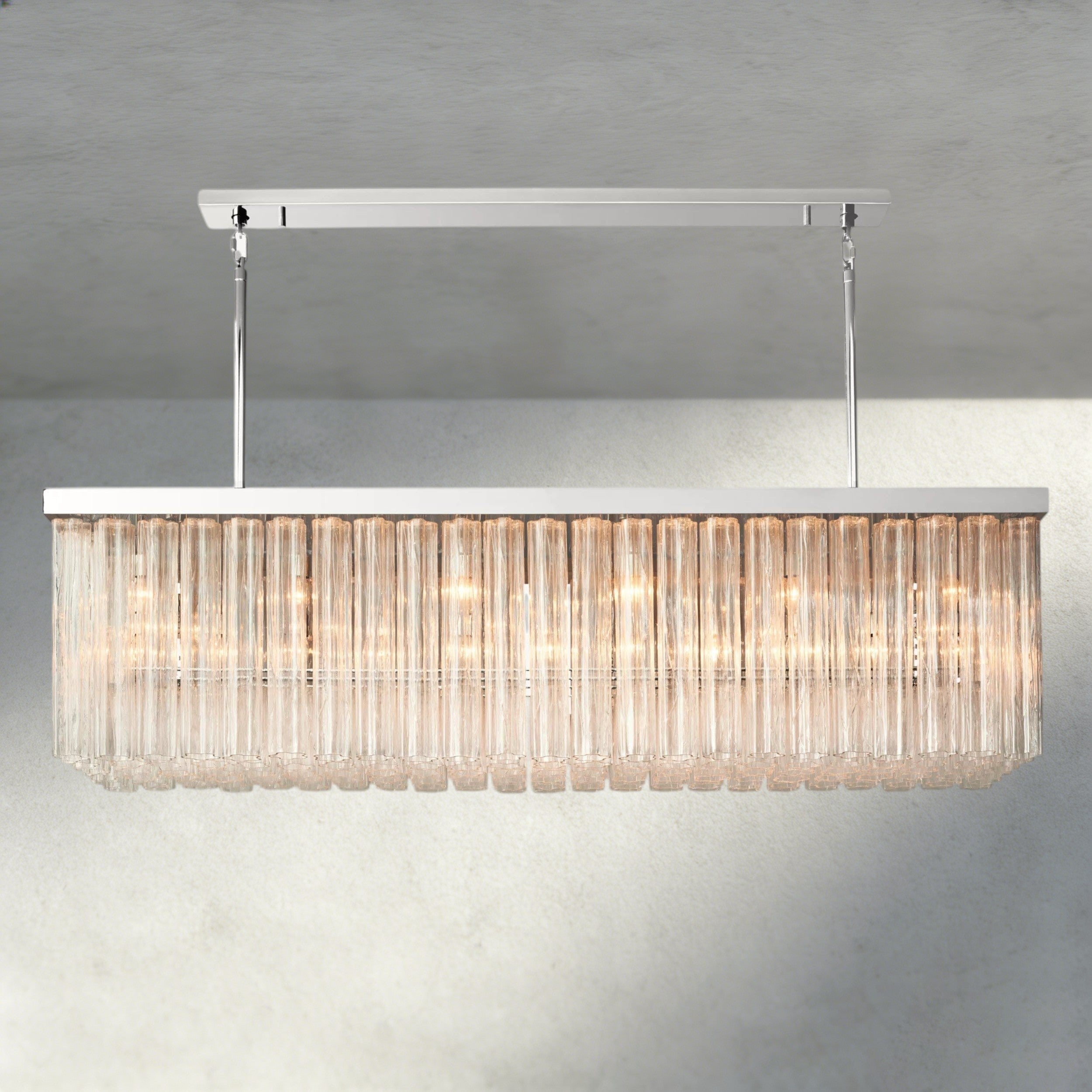 Cielo Rectangular Chandelier 54", 73"-chandelier-Manorlights