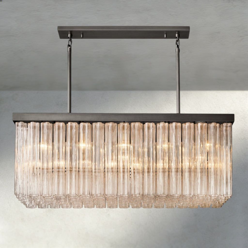 Cielo Rectangular Chandelier 54", 73"-chandelier-Manorlights