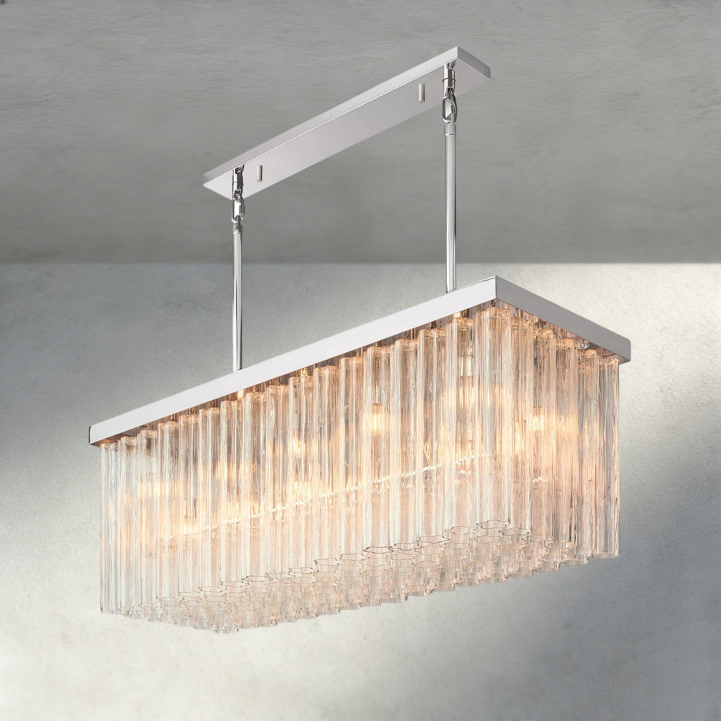 Cielo Rectangular Chandelier 54", 73"-chandelier-Manorlights