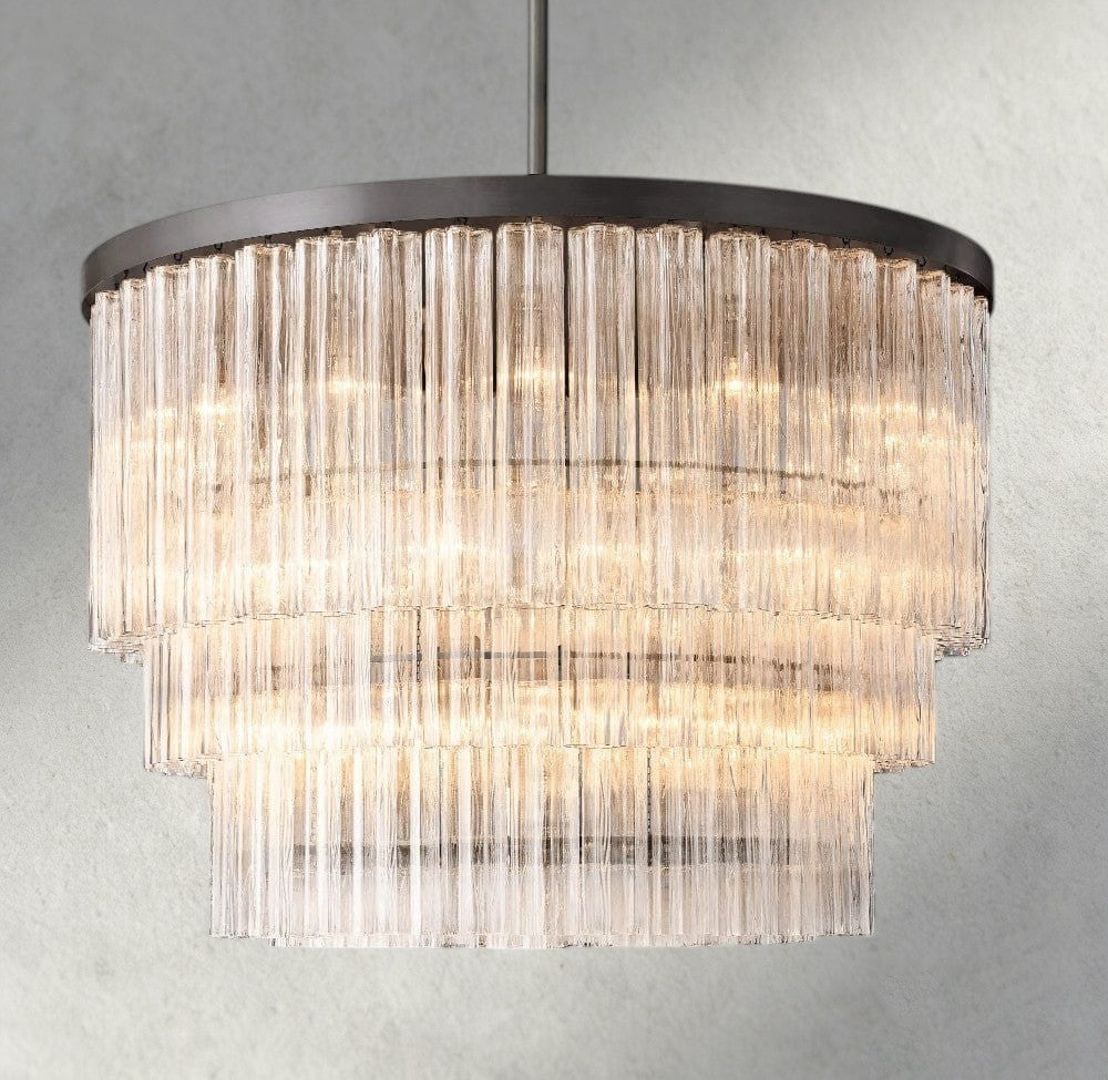 Cielo Three-Tier Round Chandelier 36", 48"-chandelier-Manorlights