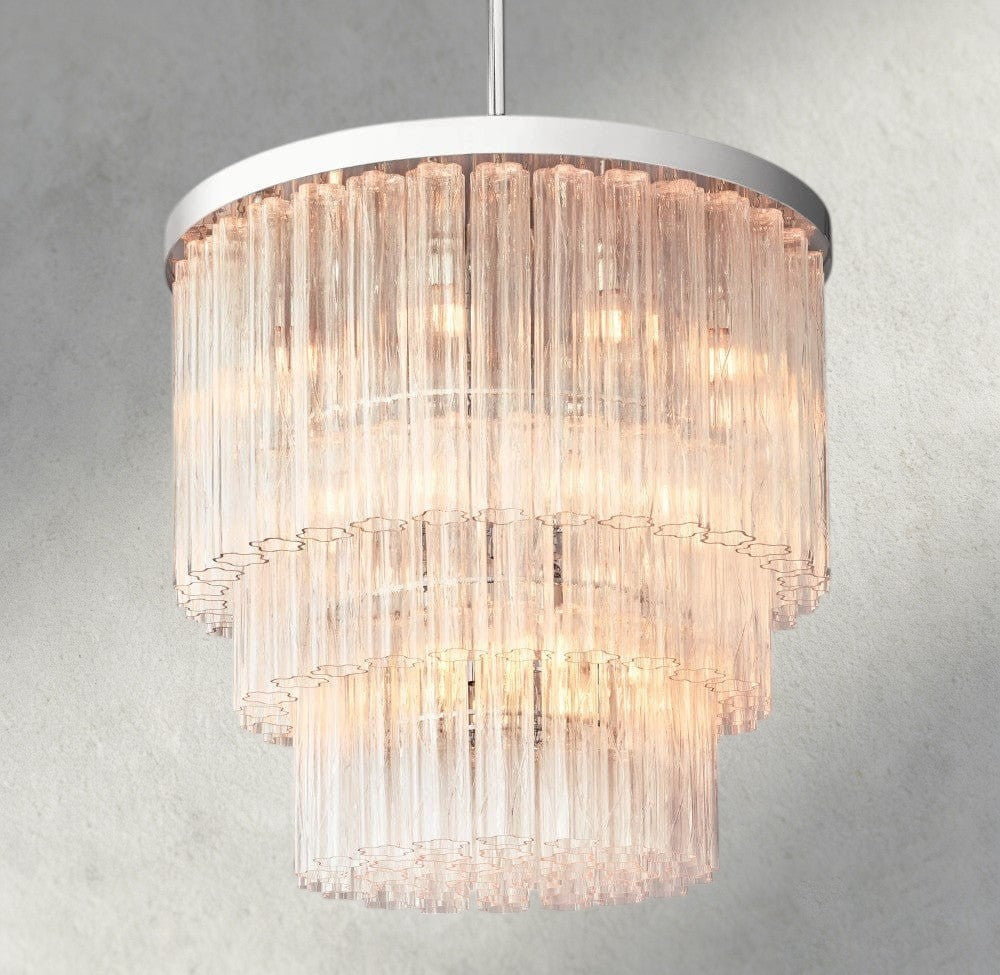 Cielo Three-Tier Round Chandelier 36", 48"-chandelier-Manorlights