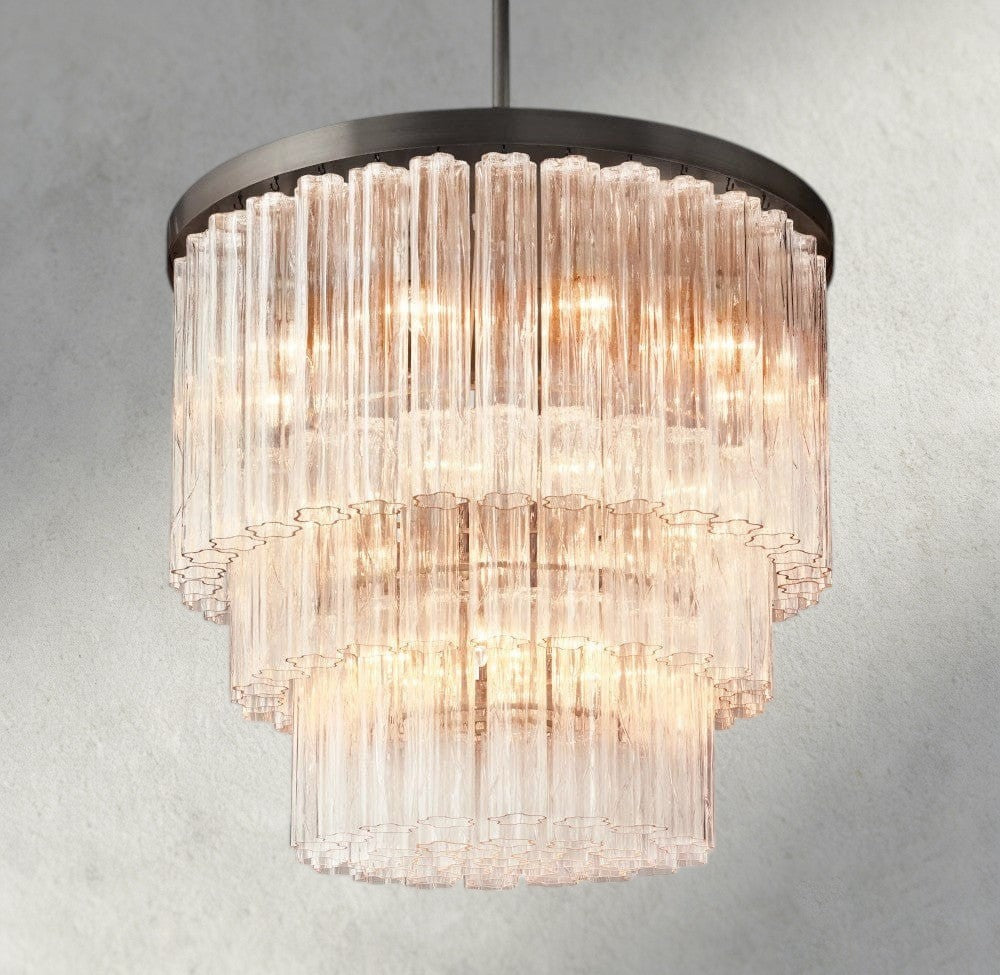 Cielo Three-Tier Round Chandelier 36", 48"-chandelier-Manorlights