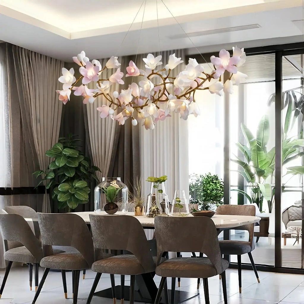 Circular Blossom Chandelier - L 70.9″(180cm) x W 19.7″(50cm) x H 19.7″(50cm)-Manor Lights