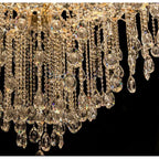 Classic Modern Multi-layers Crystal Chandelier for Staircase/Foyer/Villa - D39.4"*H59.1"Warm LightBrassManorlights