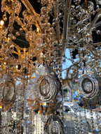 Classic Modern Multi-layers Crystal Chandelier for Staircase/Foyer/Villa - D39.4"*H59.1"Warm LightBrassManorlights